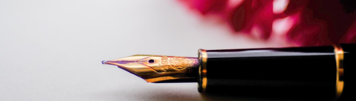 Writing Pen and Flower